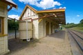 Platform looking east, Robertson railway station, New South Wales, Australia Royalty Free Stock Photo